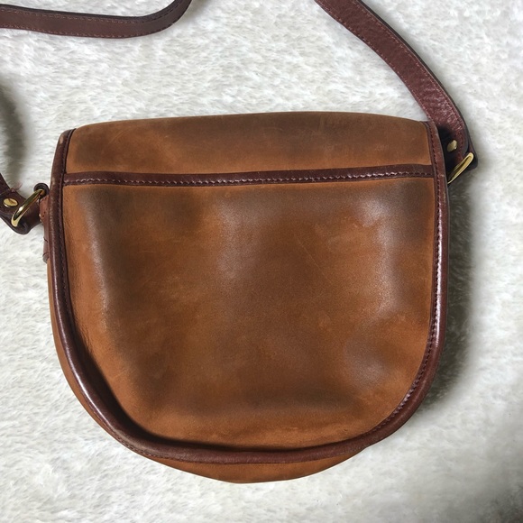Cesti Tan Suede and Leather Crossbody Bag - Picture 6 of 8